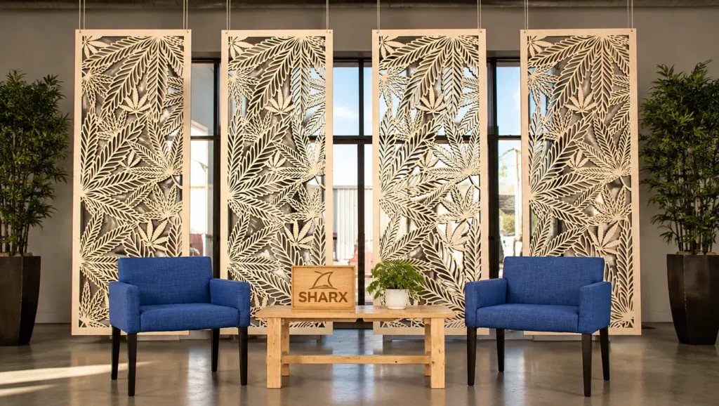 wood interior by laser cutting