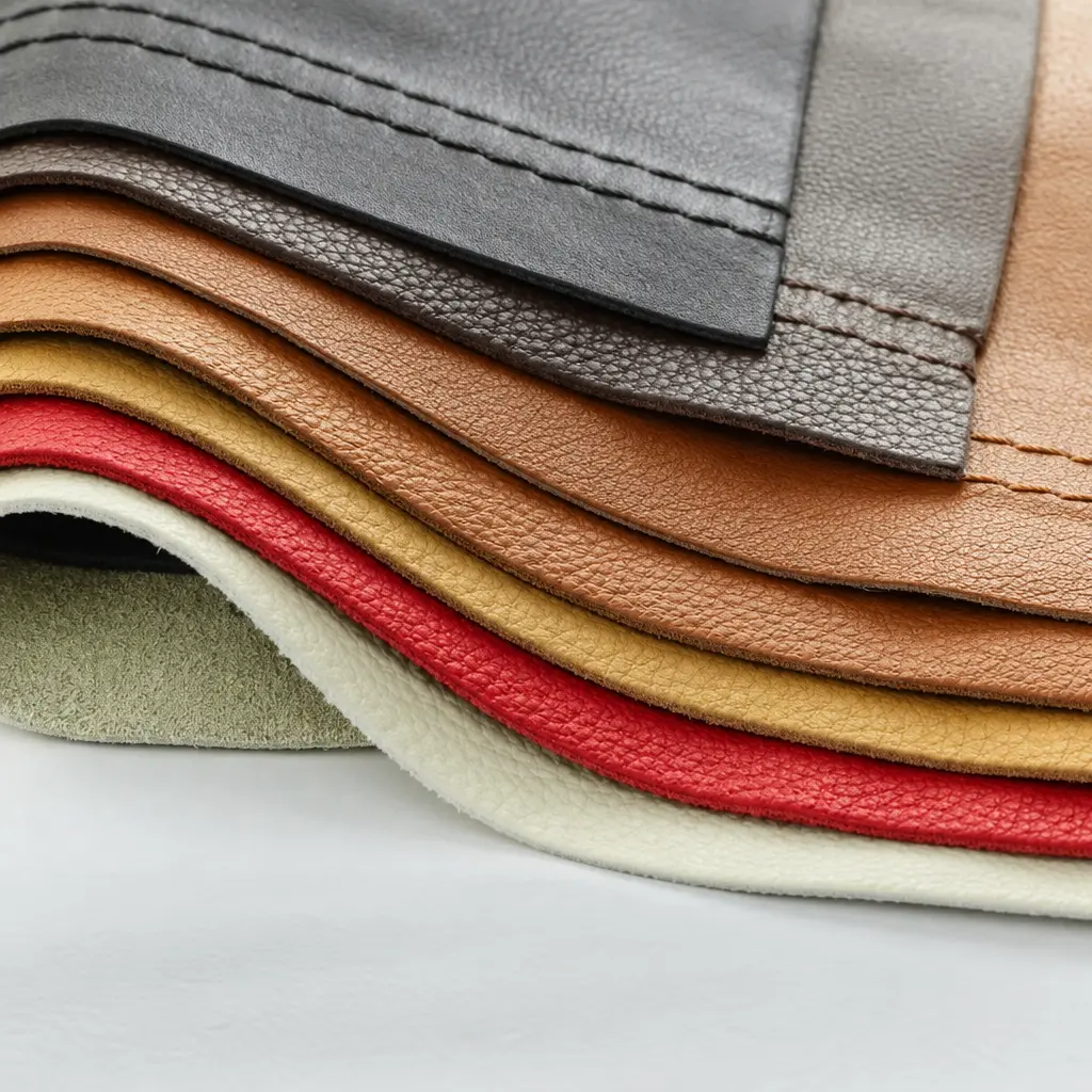 Leather materials can be cut by co2 laser and cnc knife cutter
