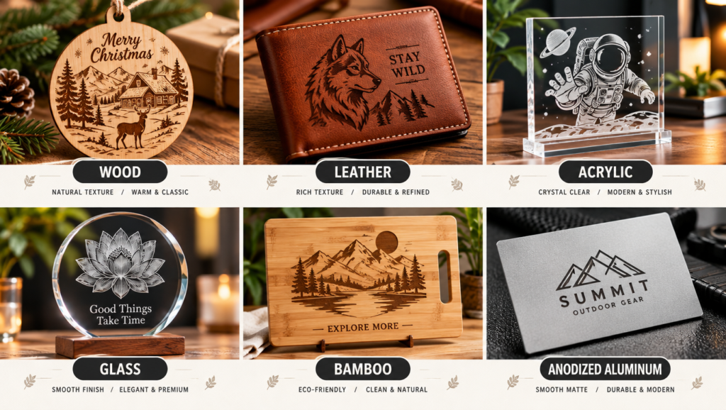 SHARX customized promotional items, plaques, tags by co2 laser