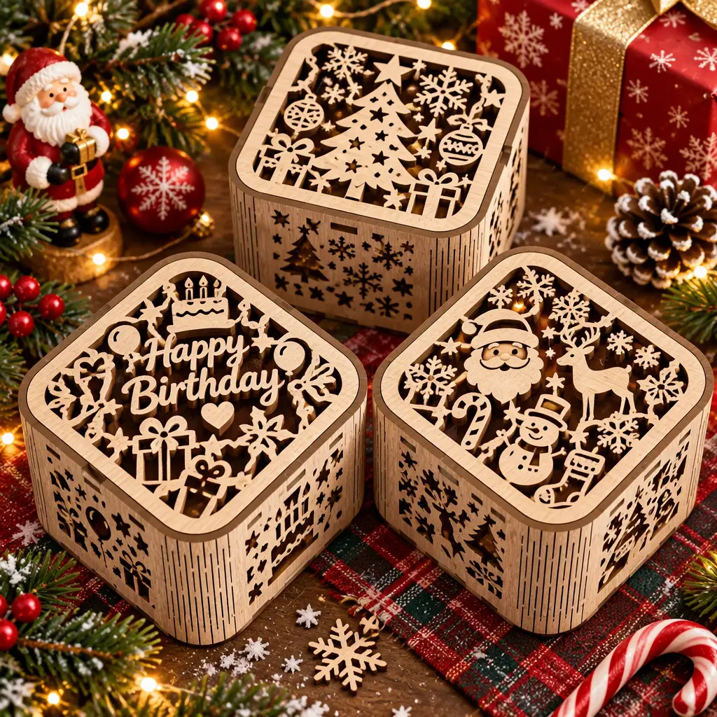 SHARX wooden box